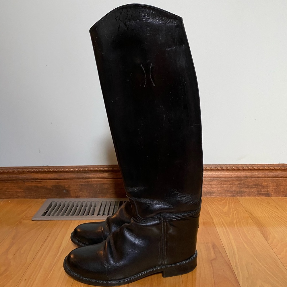 Genuine leather tall English horse riding boots